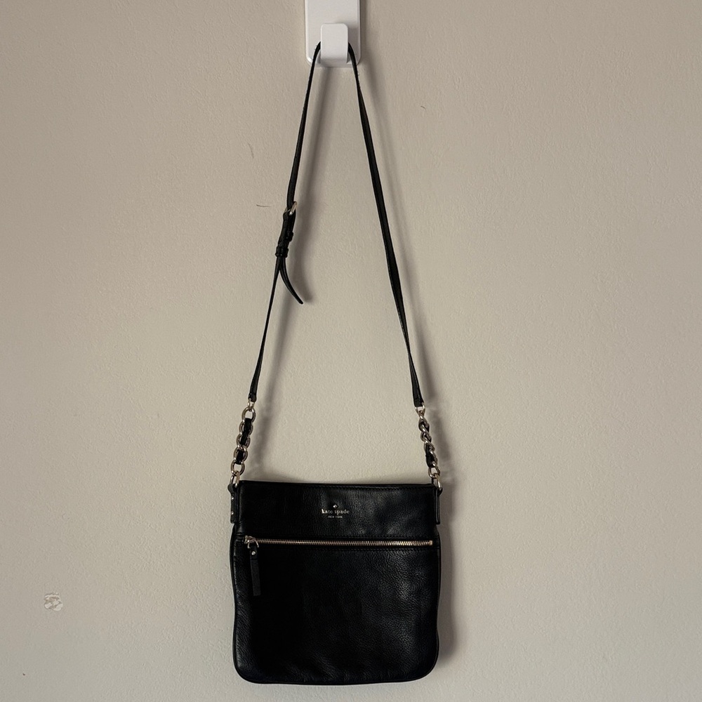 Kate Spade Black Crossbody with Gold Hardware